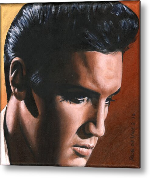 Elvis Metal Print featuring the painting Elvis 24 1963 by Rob De Vries