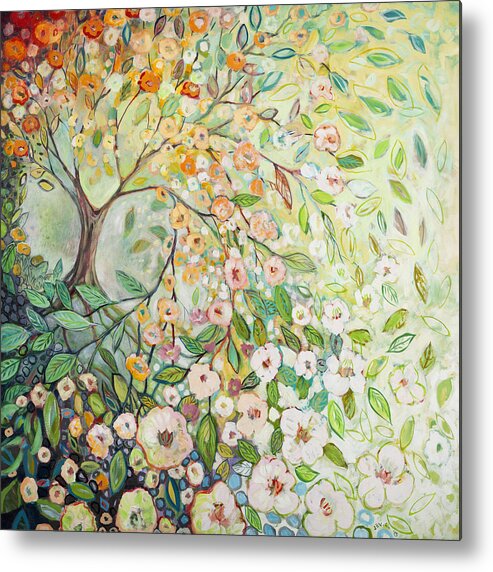 Tree Metal Poster featuring the painting Enchanted by Jennifer Lommers