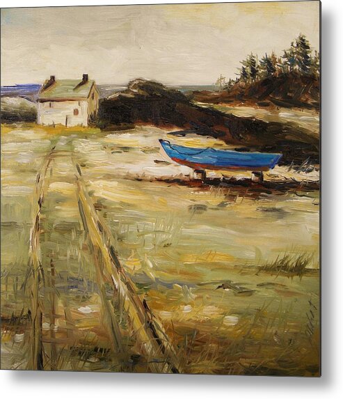 House Metal Print featuring the painting End of Season by John Williams