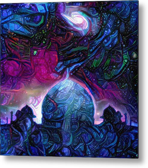 Canvas Metal Print featuring the digital art Eternal Temple by Bruce Rolff