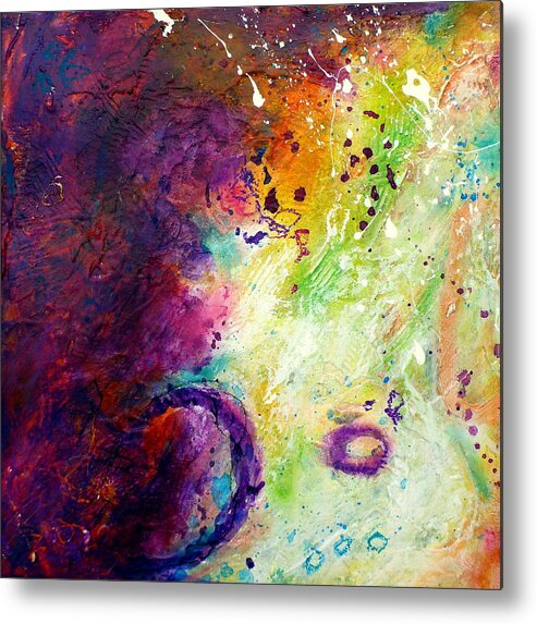 Abstract Painting Metal Print featuring the painting Evermore by Tracy Bonin