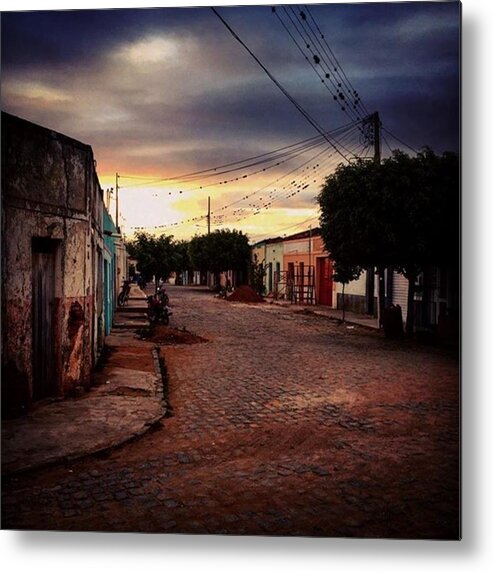 Beautiful Metal Print featuring the photograph Everyday Life Sunset - Cotidiano E Pôr by Kiko Lazlo Correia