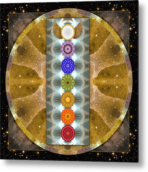Chakras Metal Print featuring the photograph Evolving Light by Bell And Todd