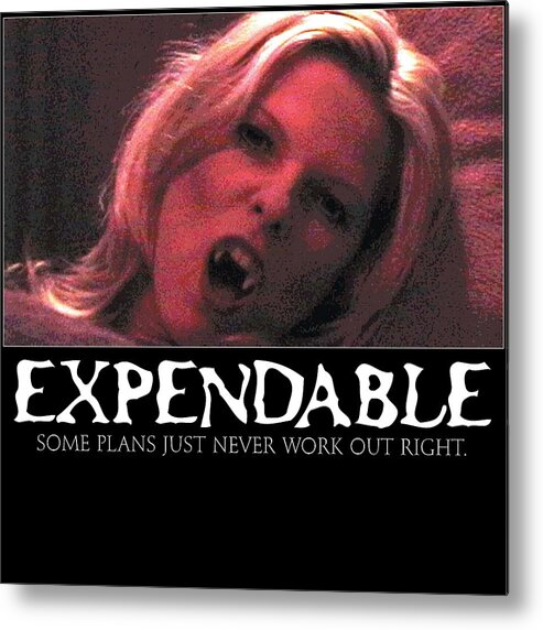 Vampire Metal Print featuring the digital art Expendable 1 by Mark Baranowski