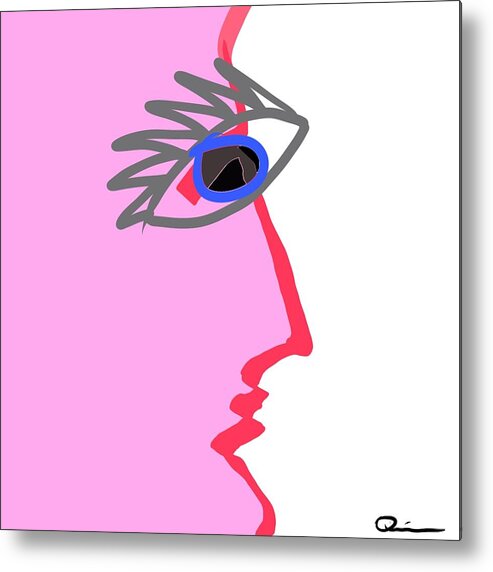Eyeball Metal Print featuring the digital art Eye by Jeffrey Quiros