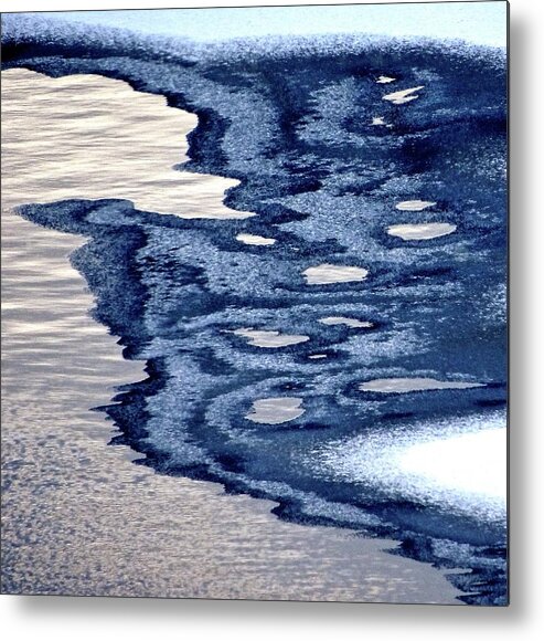 Ice Formation Metal Print featuring the photograph Eyelet River by Catherine Arcolio