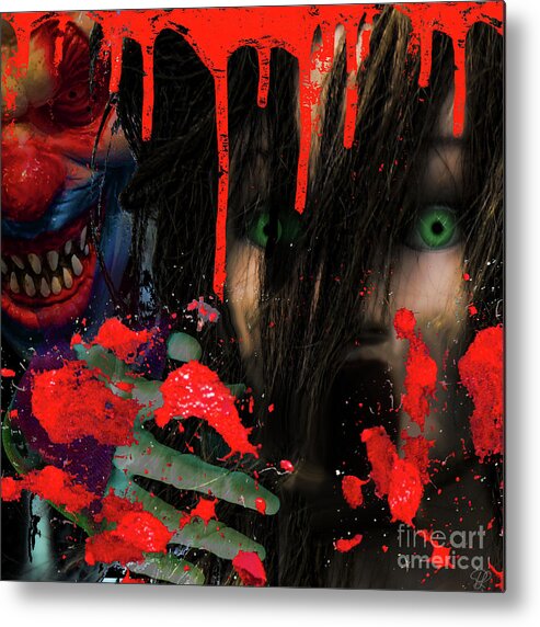 Halloween Metal Print featuring the photograph Face Your Fears by LemonArt Photography