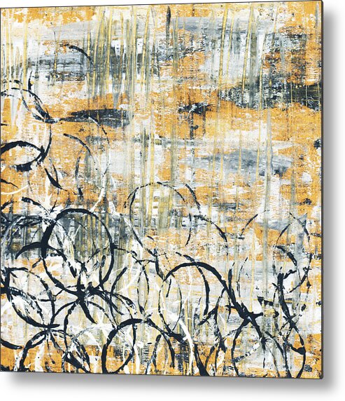 Painting Metal Print featuring the painting Falls Design 3 by Megan Aroon
