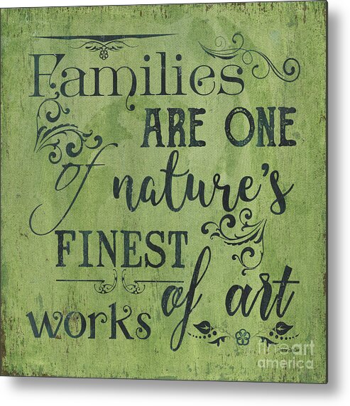 Family Metal Print featuring the painting Families Are... by Debbie DeWitt