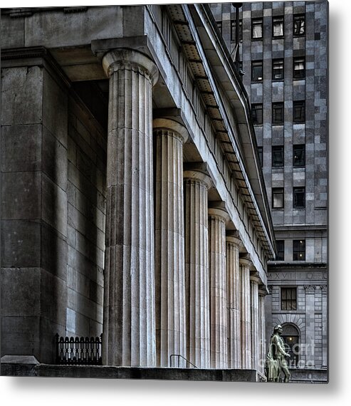 Nyc Metal Print featuring the photograph Federal Hall by Izet Kapetanovic