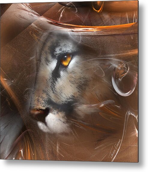 Fineartamerica.com Metal Print featuring the painting Feline Princess by Jackie Flaten
