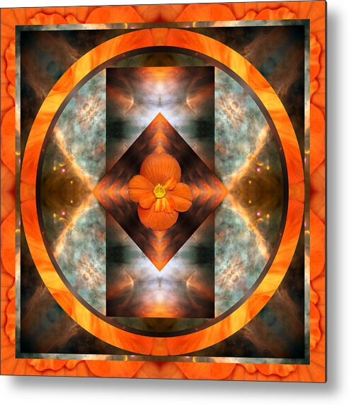 Yoga Art Metal Print featuring the photograph Fire Light by Bell And Todd