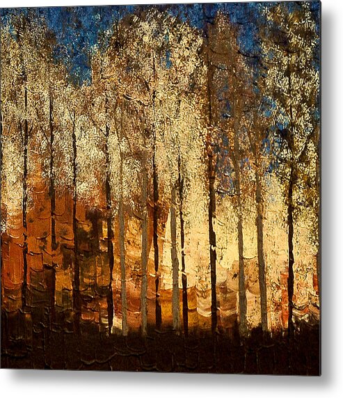 Fire Metal Print featuring the painting Firestorm by Linda Bailey