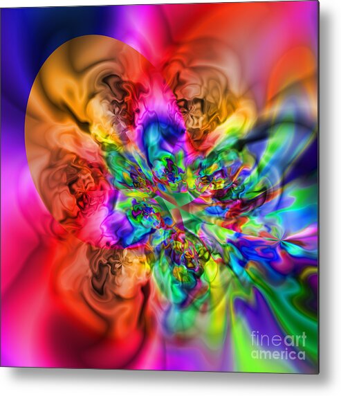 Zen Metal Print featuring the digital art Flexibility 17CA by Rolf Bertram