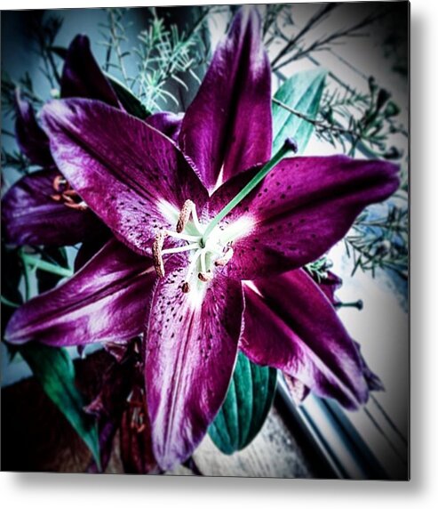 Art Metal Print featuring the photograph #floral #flower #art #decoration by Sam Stratton