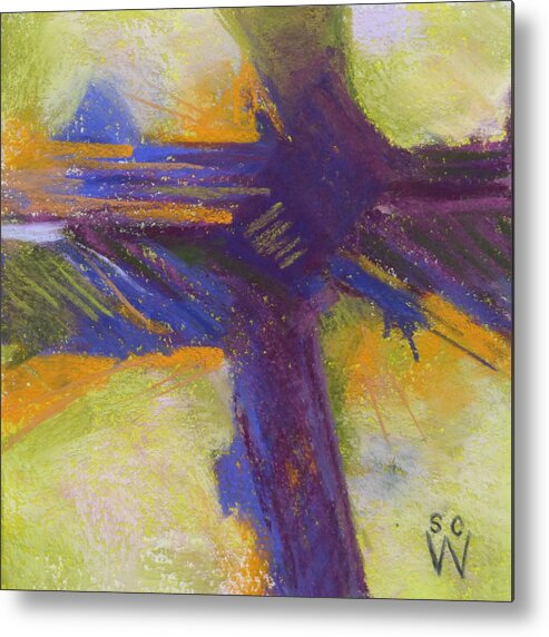 Abstract Painting Metal Print featuring the painting Flying High by Susan Woodward