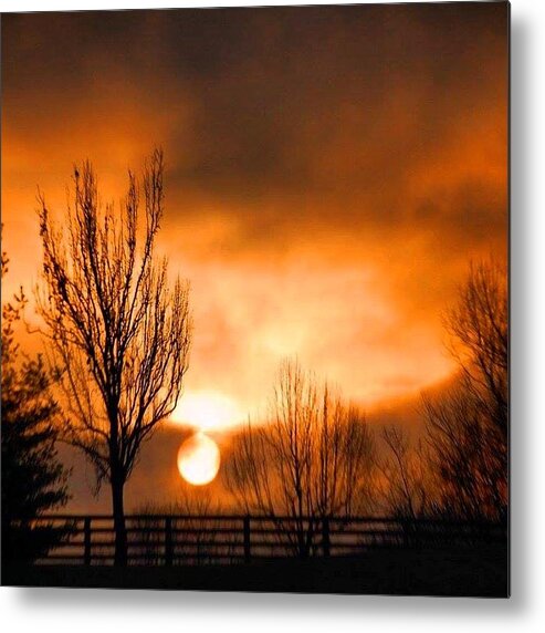 Fog Metal Print featuring the photograph Foggy Sunrise by Sumoflam Photography