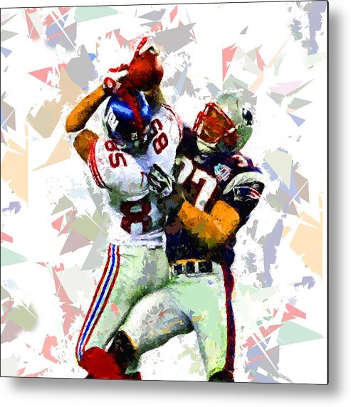 Football Metal Print featuring the painting Football 116 by Movie Poster Prints