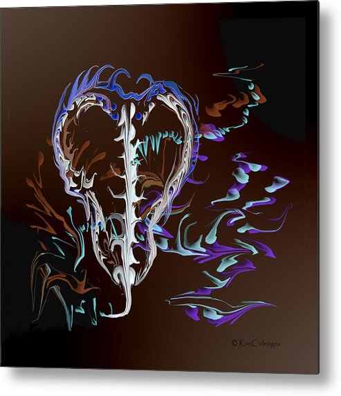 Digital Painting Metal Print featuring the digital art Foreign Object Invasion by Kae Cheatham
