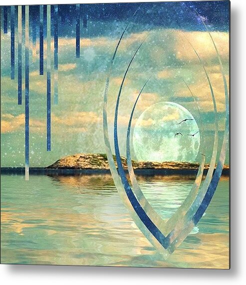 Reflect Metal Print featuring the photograph #fragmentapp #reflect by Tammy Wetzel