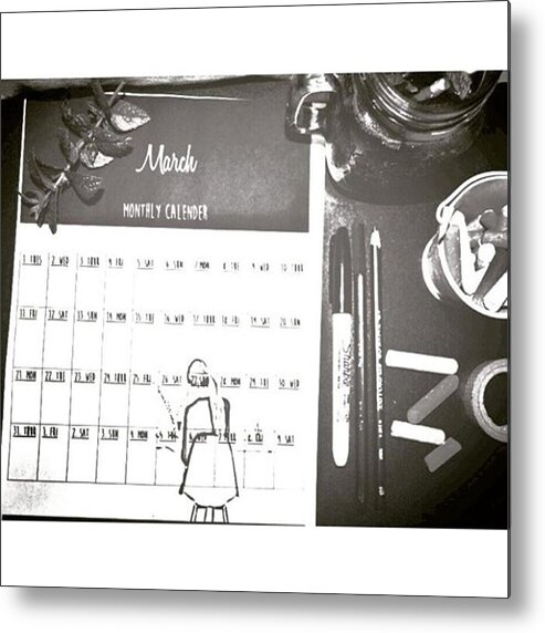 Freedownloads Metal Print featuring the photograph Free Monthly Organisational Package! by Being Liezl