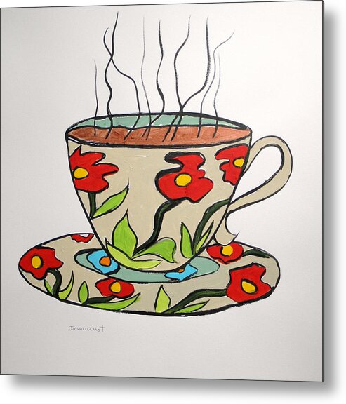 Fresh Metal Print featuring the painting Fresh Cup by John Williams