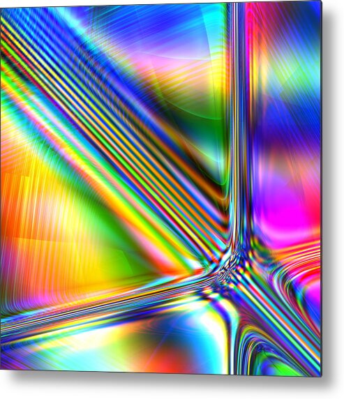 Spectrum Metal Print featuring the digital art Freshly Squeezed by Andreas Thust