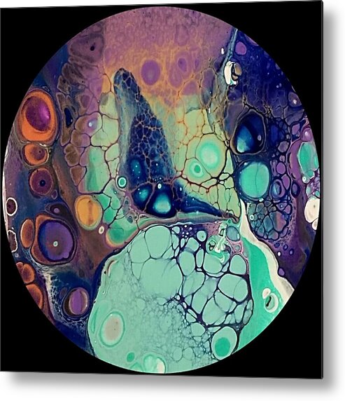 Galaxy Metal Print featuring the painting Galaxy Butterfly by Alexis King-Glandon