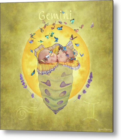 Twins Metal Print featuring the photograph Gemini by Anne Geddes