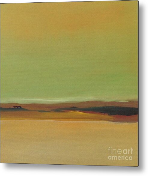 Landscape Metal Print featuring the painting Ghost Ranch by Michelle Abrams