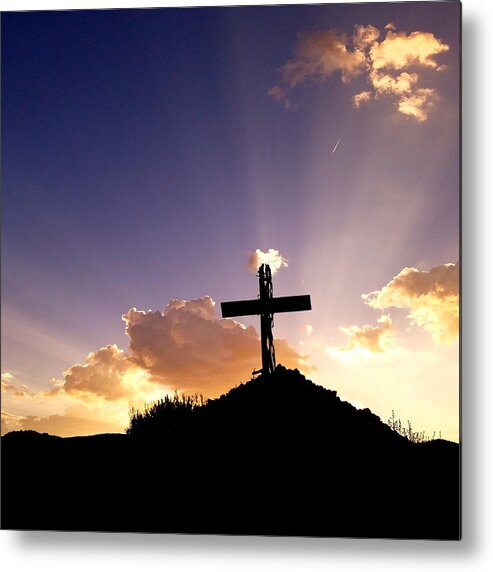 Sunset Metal Print featuring the photograph Glory of Christ by Rudy Gallegos