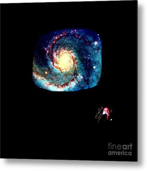 Whirlpool Metal Print featuring the photograph Godhood 2 - Whirlpool Galaxy by Richard W Linford