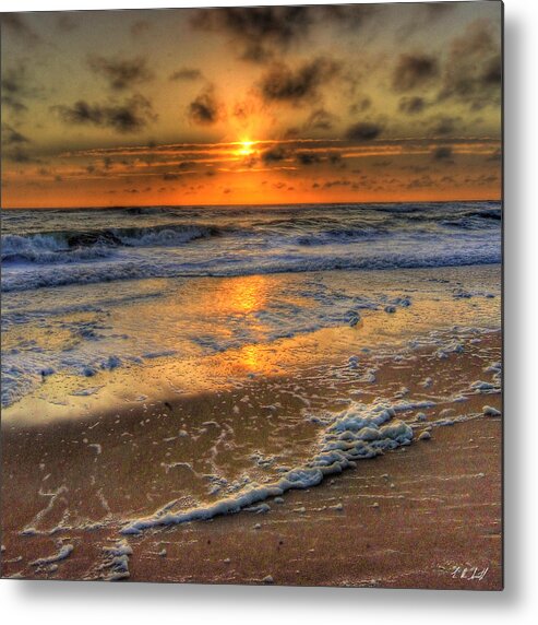 Ocean Metal Print featuring the photograph Golden Sunrise by E R Smith