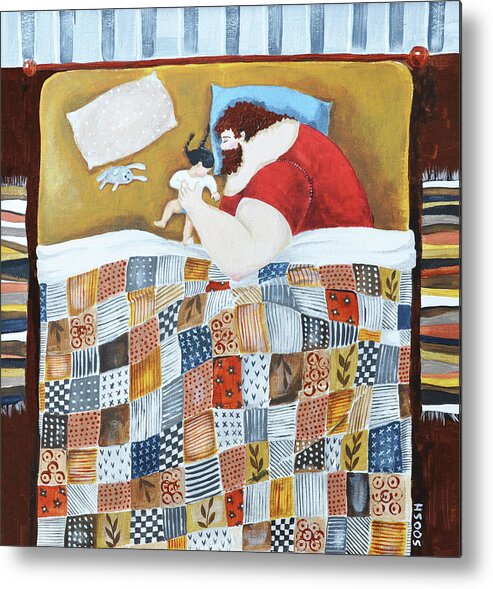 Soosh Metal Print featuring the painting Good Night by Soosh