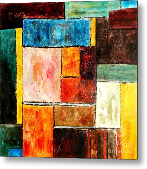Acrylic Painting Metal Print featuring the painting Harmony by Yael VanGruber