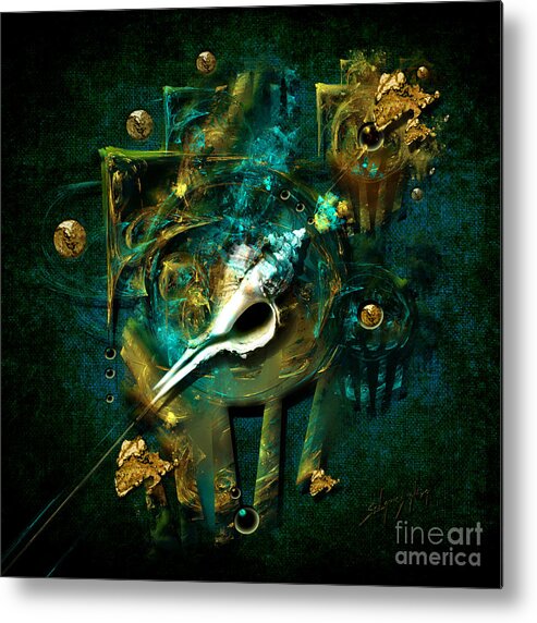 Hatpin Metal Print featuring the painting Hatpin by Alexa Szlavics