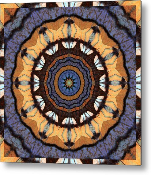 Yoga Art Metal Print featuring the photograph Healing Mandala 16 by Bell And Todd
