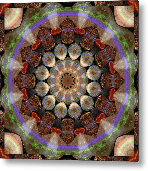 Prosperity Art Metal Print featuring the photograph Healing Mandala 30 by Bell And Todd