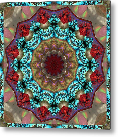 Prosperity Art Metal Print featuring the photograph Healing Mandala 35 by Bell And Todd