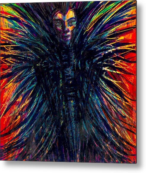  Metal Print featuring the mixed media Her Majesty by David Weinholtz