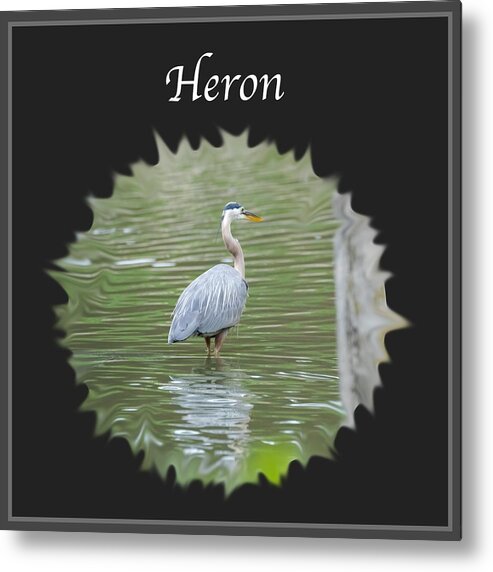 Heron Metal Print featuring the photograph Heron by Holden The Moment