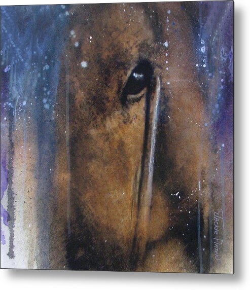Canvas Prints Metal Print featuring the painting Hidden horse by Jackie Flaten