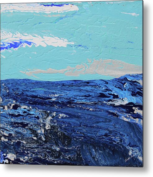 Fusionart Metal Print featuring the painting High Sea by Ralph White