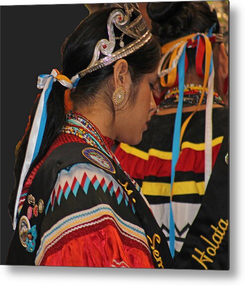 Native Americans Metal Print featuring the photograph Holata by Audrey Robillard