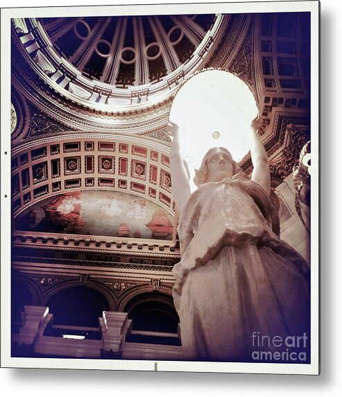 Harrisburg Capital Building Metal Print featuring the photograph Holder Of The Light by Kevyn Bashore