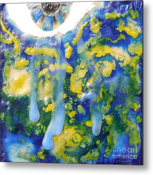  Metal Print featuring the painting I Feel by Heather Hennick