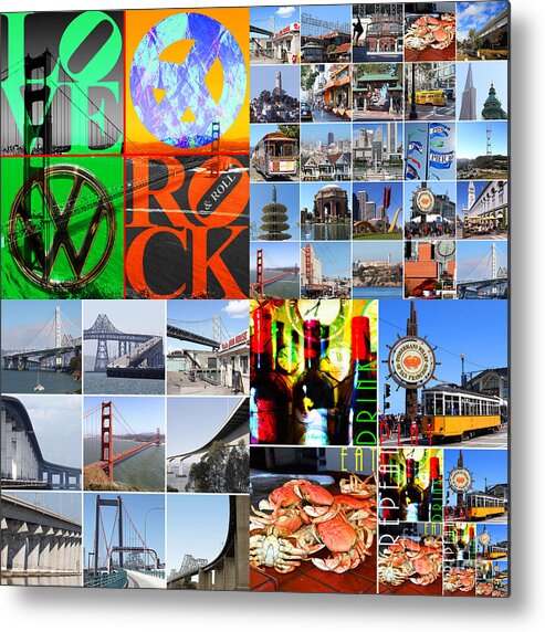 Wingsdomain Metal Print featuring the photograph I Left My Heart In San Francisco 20140418 by Wingsdomain Art and Photography