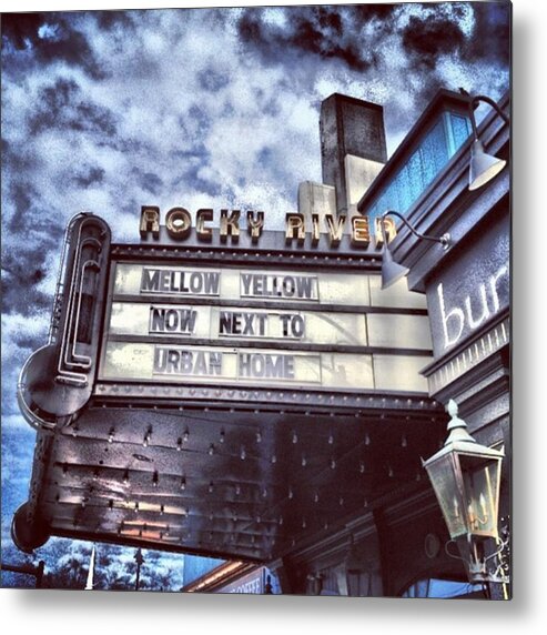 Beautiful Metal Print featuring the photograph I Love This #sign From A #city Outside by Pete Michaud