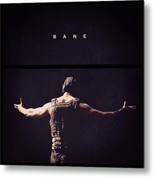 Bane Metal Print featuring the photograph I Want This Framed! #bane #batman by Georgina Hassan