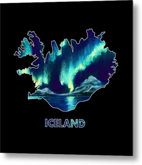 Iceland Metal Print featuring the digital art Iceland - Northern Lights - Aurora Hunters by Anastasiya Malakhova